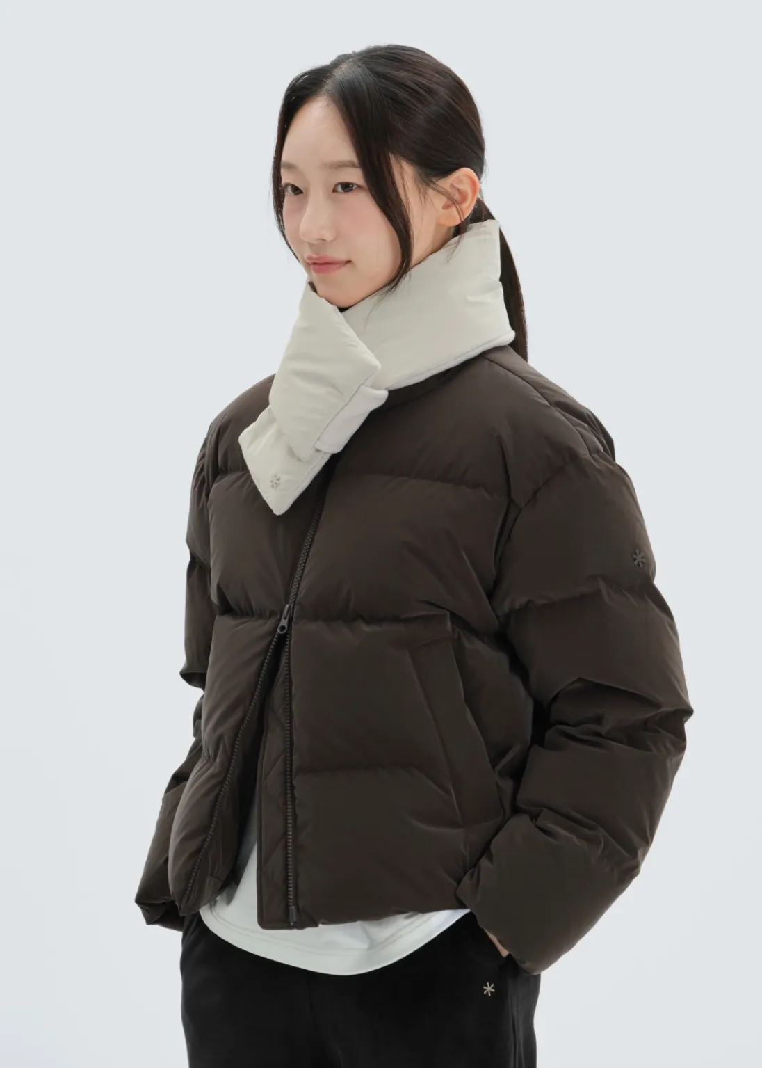 韓国*snow peak■W's Silky Stand-Neck Middle Down Jacket SNOW PEAK 24F/W SILKY WOMEN'S STAND NECK MIDDLE DOWN JACKET