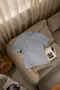 NIHOW made 布。完美短袖重磅TEE(霧霾藍)