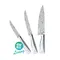 WMF KNIFE SET GRAND GOURMET 3 PCS 不鏽鋼大馬士革刀具三件組 #1890099998