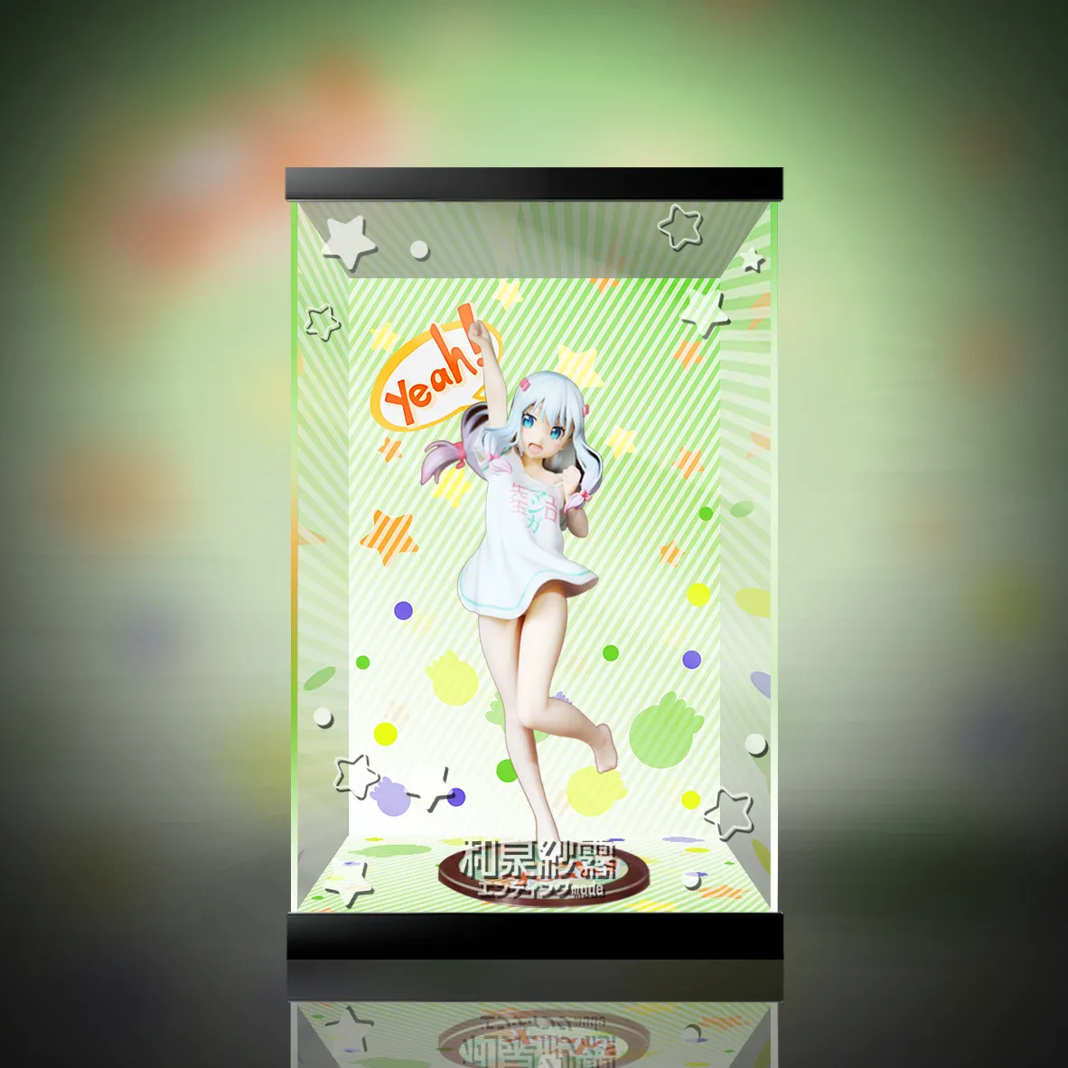 Quesq 埃羅芒阿老師漫畫老師和泉紗霧模型專用展示盒