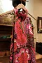 Vintage 60's to Early 70's Vibrant Floral Long Sleeve Polyester Dress/60年代至70年代初復古活力花卉長袖連身裙