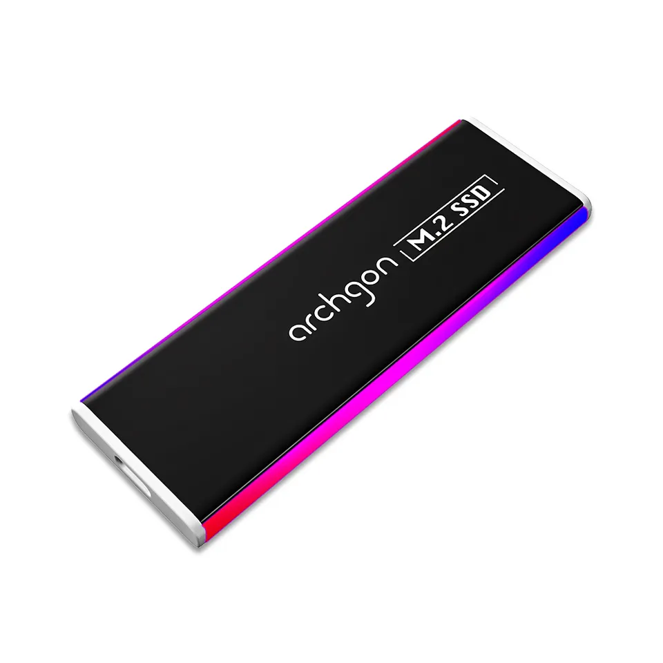 Archgon C50 Series RGB Portable External USB 3.1 Gen 2 M.2 SSD 960GB, C503CW 