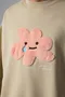 NIHOW made｜毛毛哭泣小花大學TEE(杏)