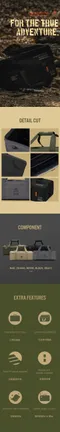 [ CARGO ]  工業風工具收納袋-灰色/軍綠/黑色/沙色 │四色 裝備袋 工具袋  工業風 摺疊收納箱 露營裝備