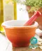 Le Creuset 陶瓷小盅研磨杯組 (含杵) 櫻桃紅／火焰橘