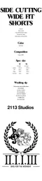 【22SS】2113 Studio Logo造型短褲(淺灰)