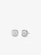 MICHAEL KORS Precious Metal-Plated Sterling Silver Pavé Stud Earrings
