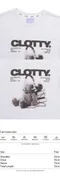 【22SS】 Clotty 耳機熊熊logo短袖tee（淺灰）