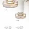 【鹿屋燈飾】DHK-881~2 幾何菱形 全銅玻璃吸頂燈 四燈/三燈