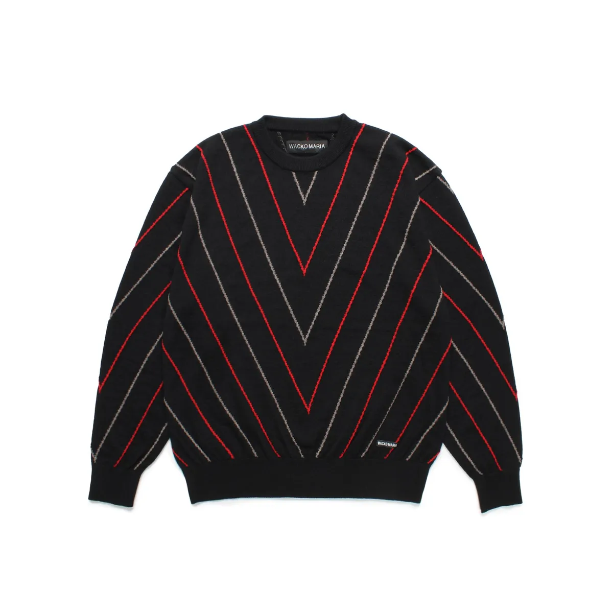 WACKO MARIA｜2025SS INTARSIA KNIT CREW NECK SWEATER