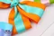 活力彩虹蝴蝶結 (Vibrant Rainbow Bow)｜婚禮｜蕾絲｜橘色｜裝飾｜緞帶用途｜春天｜髮飾DIY