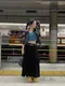 LINENNE－hairy button bustier (3color)：雙面穿紐扣造型針織背心