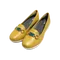 MMHH 經典質感飾扣機能樂福鞋 -鵝黃
