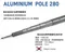 【Camping Bar】高強度加厚6061鋁合金伸縮營柱 280cm