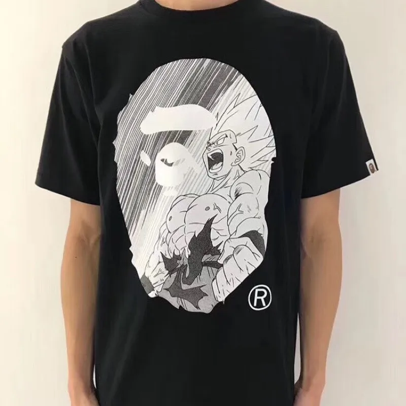 A bathing ape BAPE x DRAGON BALL七龍珠賽亞人悟空短袖T恤絕版猿人