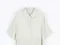 SALE/LINENNE－minimal shirring one piece (2color)：柔軟針褶短袖洋裝