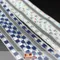W451 鐵絲雙銀邊銀正方形格紋緞帶 62mm  (W451 PLAID RIBBON 62mm )