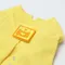 PEHOM 華夫格刺繡貼T恤 - 黃色 (六種尺寸)