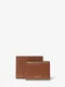 MICHAEL KORS Harrison Crossgrain Leather Billfold Wallet With Passcase