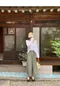 【預購】韓國連線 正韓 細百褶透氣舒適絲質寬褲