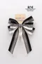 黑白薔薇蝴蝶結 (DK0041-4/black and white rose Butterfly Bow) ｜手作｜布置｜裝飾｜緞帶用途｜白色