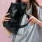 韓國設計師品牌Yeomim－mini dapper bag (crinkle black)