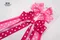 俏皮細結蝴蝶結(Playful Bow)｜粉色｜點點｜節慶｜頭飾｜裝飾｜緞帶用途｜桃紅色｜婚禮｜情人節