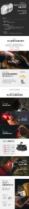 [ CLAYMORE ] HEADY+ R 六段可調式頭燈(紅光/白光) - 黑色｜頭燈 露營燈 釣魚燈 照明燈 登山燈