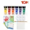 【芬蘭 Top Bright】二合一畫板書桌+限量版透明畫框+手指膏顏料組6色(贈品)