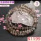 🌸貞緣水晶飾品🌸AD002金銀骨幹三圈手鍊5+mm/三圈