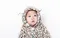 【hipopipo小西波－森林派對系列彌月禮首選】花豹動物造型斗篷+拖鞋+圍巾禮盒