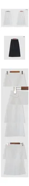 어리틀빗A little b－mobin button long sk (2color)：鈕扣造型棉質長裙