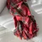 <Sale現貨>D09 溫暖你的冬天格紋流蘇圍巾-楓葉紅