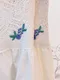 刺繡花朵鉤織 拼接圓裙洋裝_(2色:白)