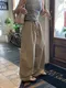 LINENNE－shirring wide pants (2color)