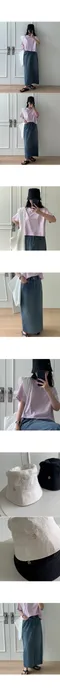 A little b －lily denim long skirt (1color)：落地感牛仔長裙