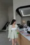 ✈伯利亞思念-韓國襯衫(有墊肩可拆)+短褲套裝