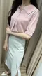 【預購】Mikis 5/17直播 商品No. 7 配色領金釦衫
