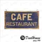 LOFT Industry 美式工業風 金屬"Cafe Restaurant"壁掛 壁飾