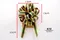華貴綠紅金澎澎花 (W904-1Opulent green, red, and gold Pengpeng Flower)｜花球｜布置｜裝飾｜緞帶用途｜聖誕節