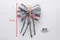 藤蔓圖騰蝴蝶結(W287-6/Vine Patterned Totem Butterfly Bow) ｜手作｜布置｜銀色｜緞帶用途