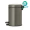 【缺貨】BRABANTIA PEDAL BIN NEWICON 白金 時尚腳踏式垃圾桶 20L #114045