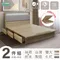 日式匠心床頭、收納抽屜+掀床底 房間組2件 雙大6尺