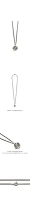 【22SS】Scaletto Black 經典幾何造型純銀項鍊