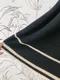 撞色排釦 U領針織背心洋裝 (2色:黑)