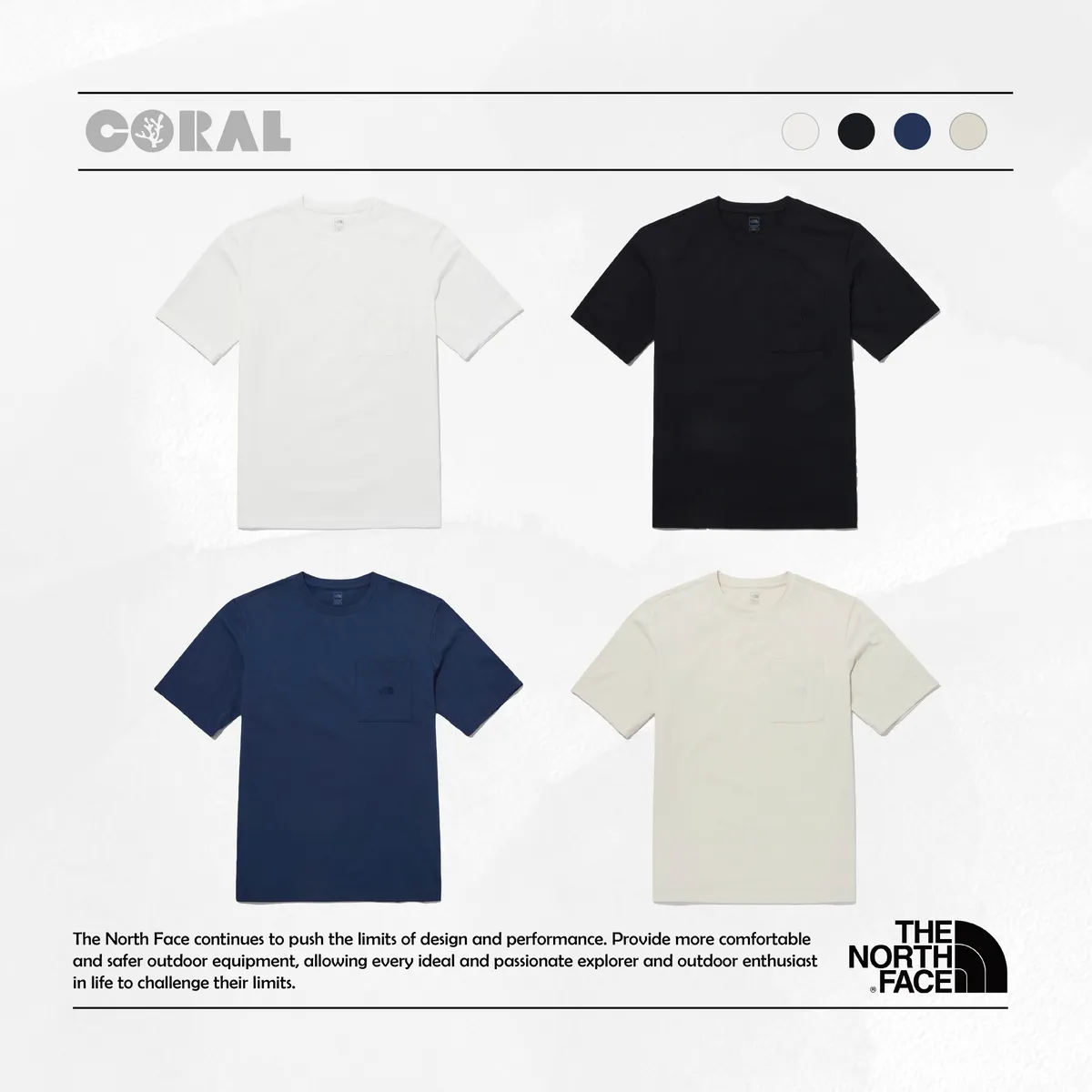 THE NORTH FACE BRYCE S/S R/TEE 刺繡口袋小標短袖上衣