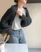 LINENNE－ mohair bolero cardigan (2color)