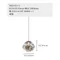 【鹿屋燈飾】DHJ-051-1~2 不規則流線.經典圓球玻璃藝術吊燈｜LED 5W 3000K暖光｜LED吊燈 餐桌吊燈 中島吊燈 床頭臥室吊燈 沙發吊燈