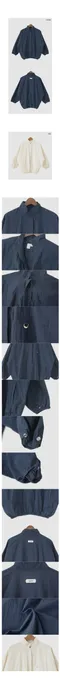어리틀빗A little b [made]－stamp anorak jumper (2color)：尼龍輕盈罩衫上衣