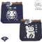日本Rootote傳統和風帆布包2WAY手提包&斜肩包25080招財貓/達摩不倒翁(可前掛;揹帶可調;拔染技術)側揹休閒包側背肩背袋
